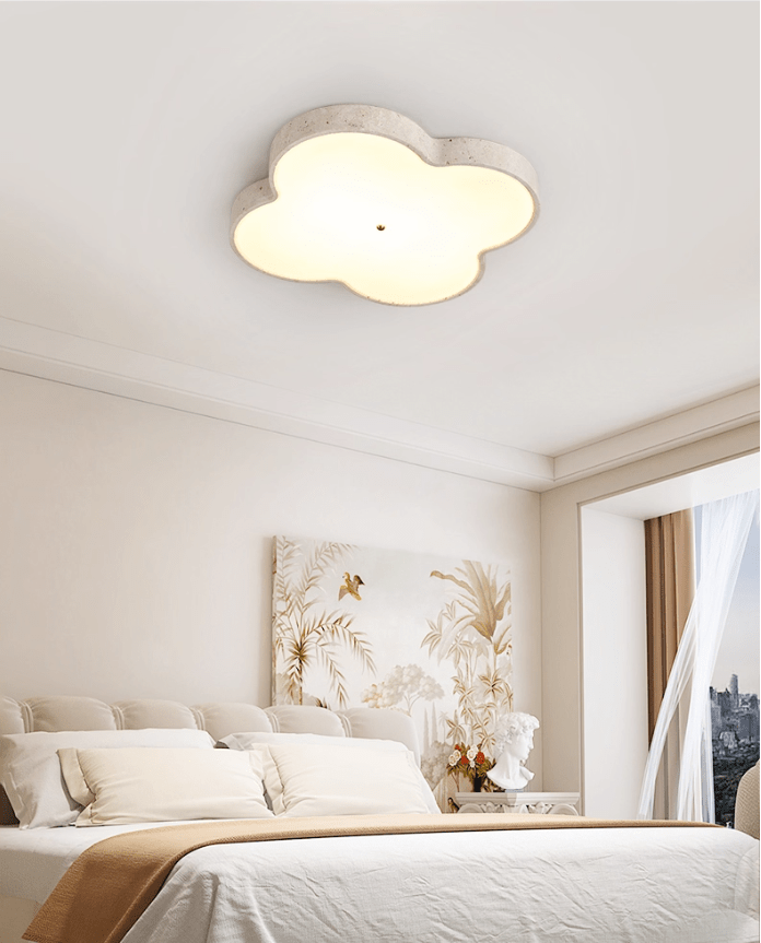 Aethel Cloud Travertine Ceiling Lamp