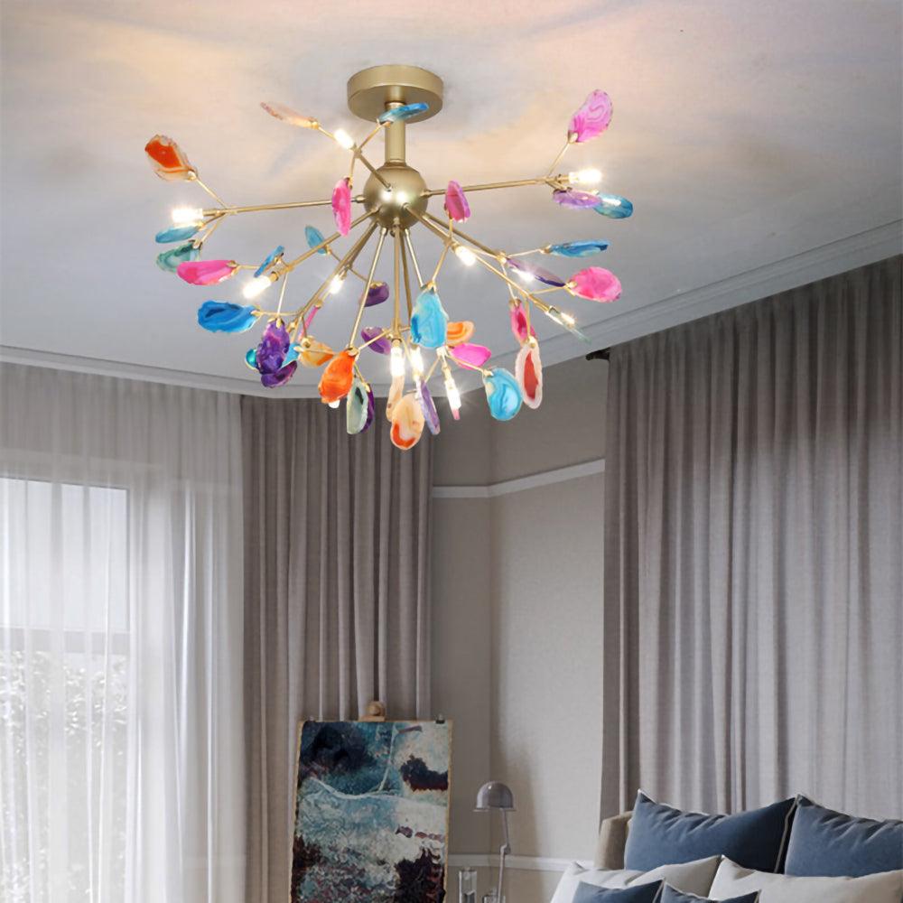 Agate Flake Chandelier