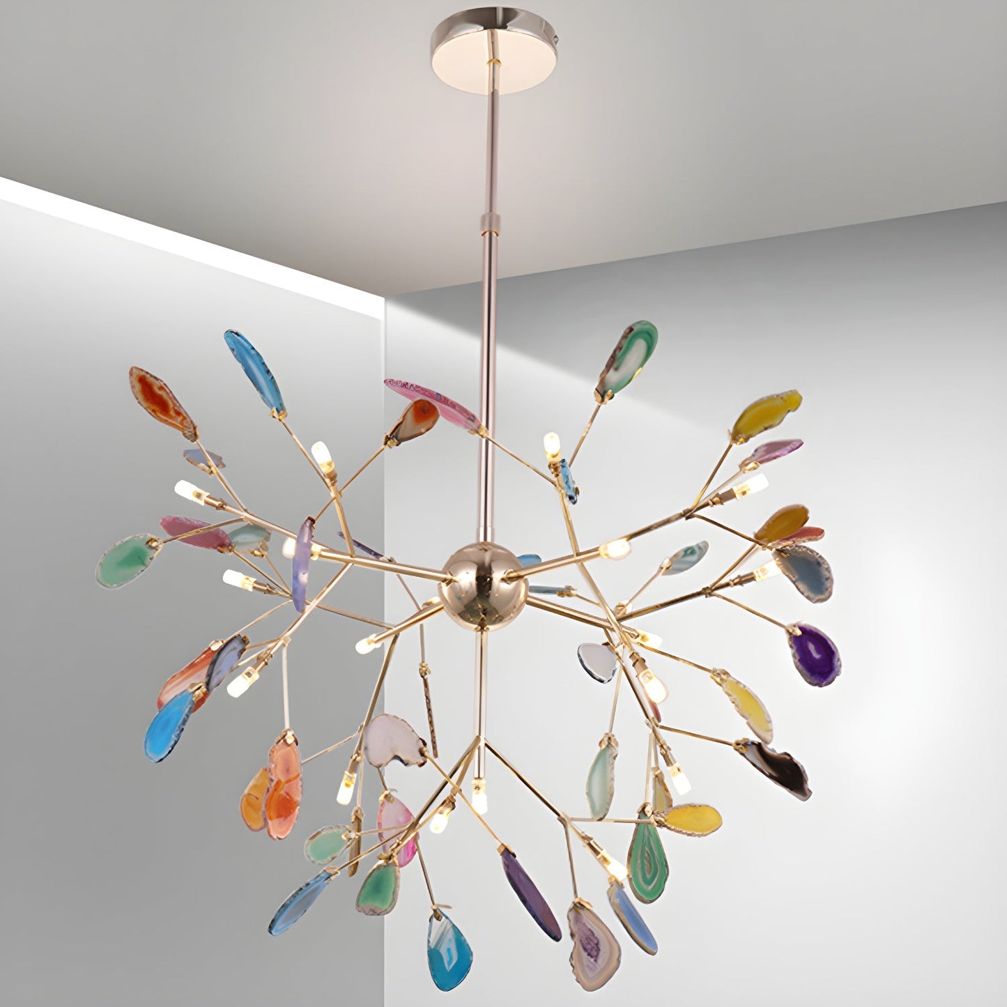 Agate Flake Chandelier