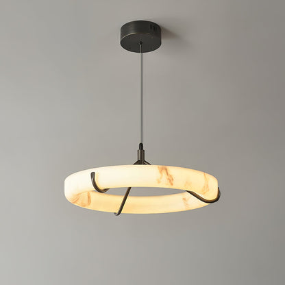 Alabaster Ring Pendant Lamp