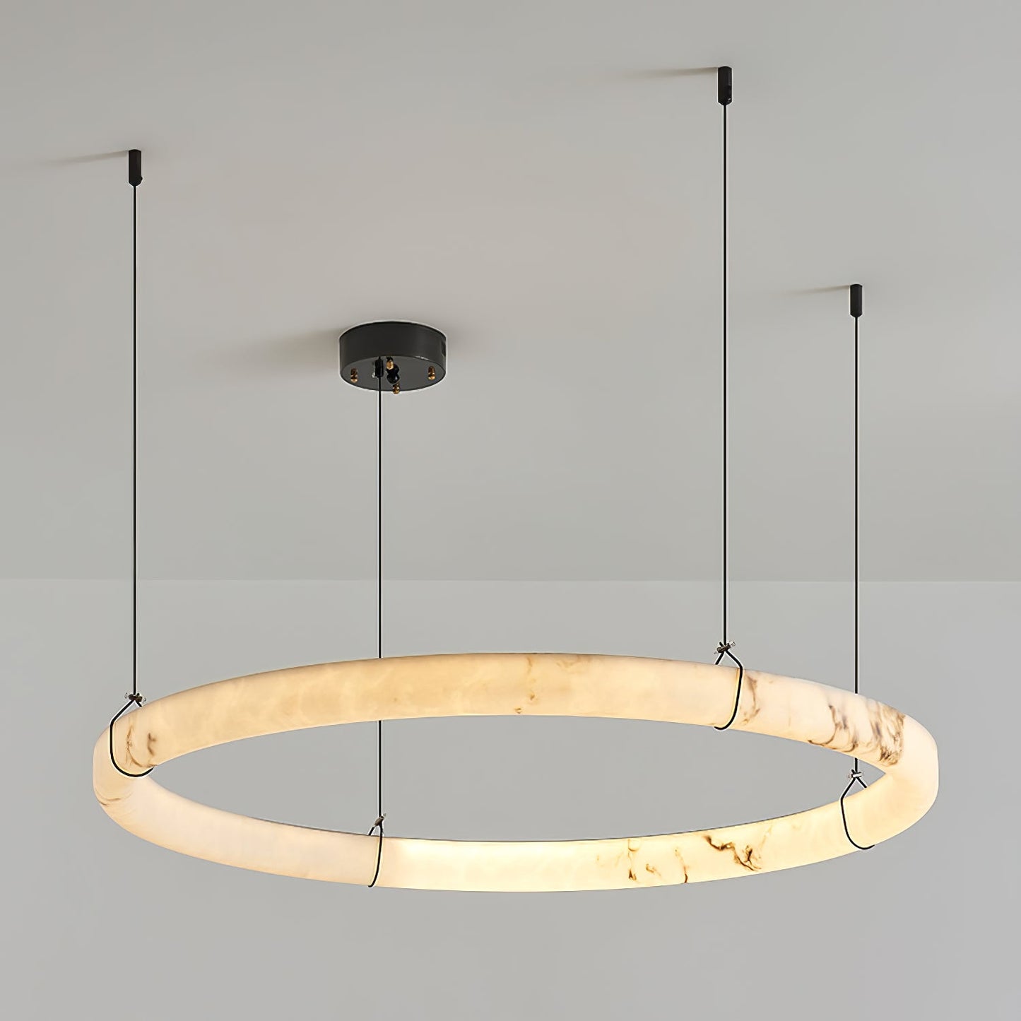 Alabaster Ring Pendant Lamp