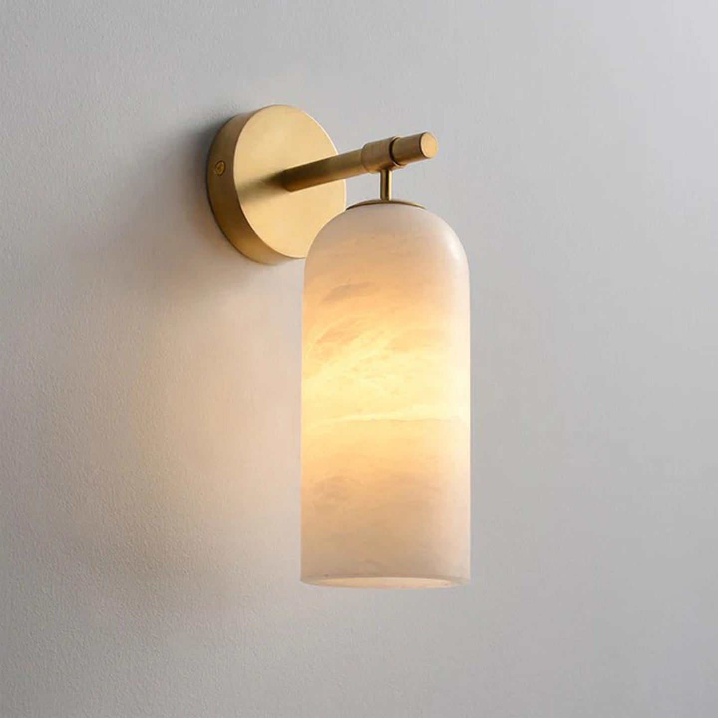 Alabaster Pillar Alabaster Wall Sconce