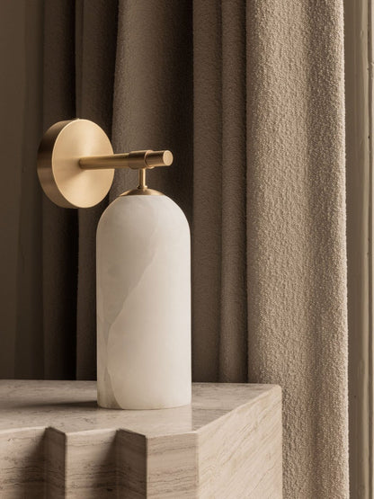 Alabaster Pillar Alabaster Wall Sconce