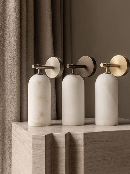 Alabaster Pillar Alabaster Wall Sconce