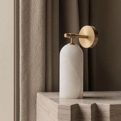 Alabaster Pillar Alabaster Wall Sconce
