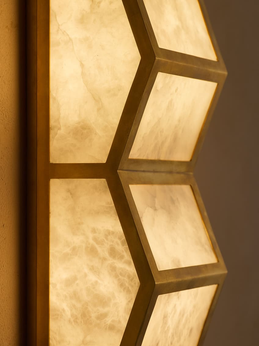 Alabaster Cascade Alabaster Wall Light