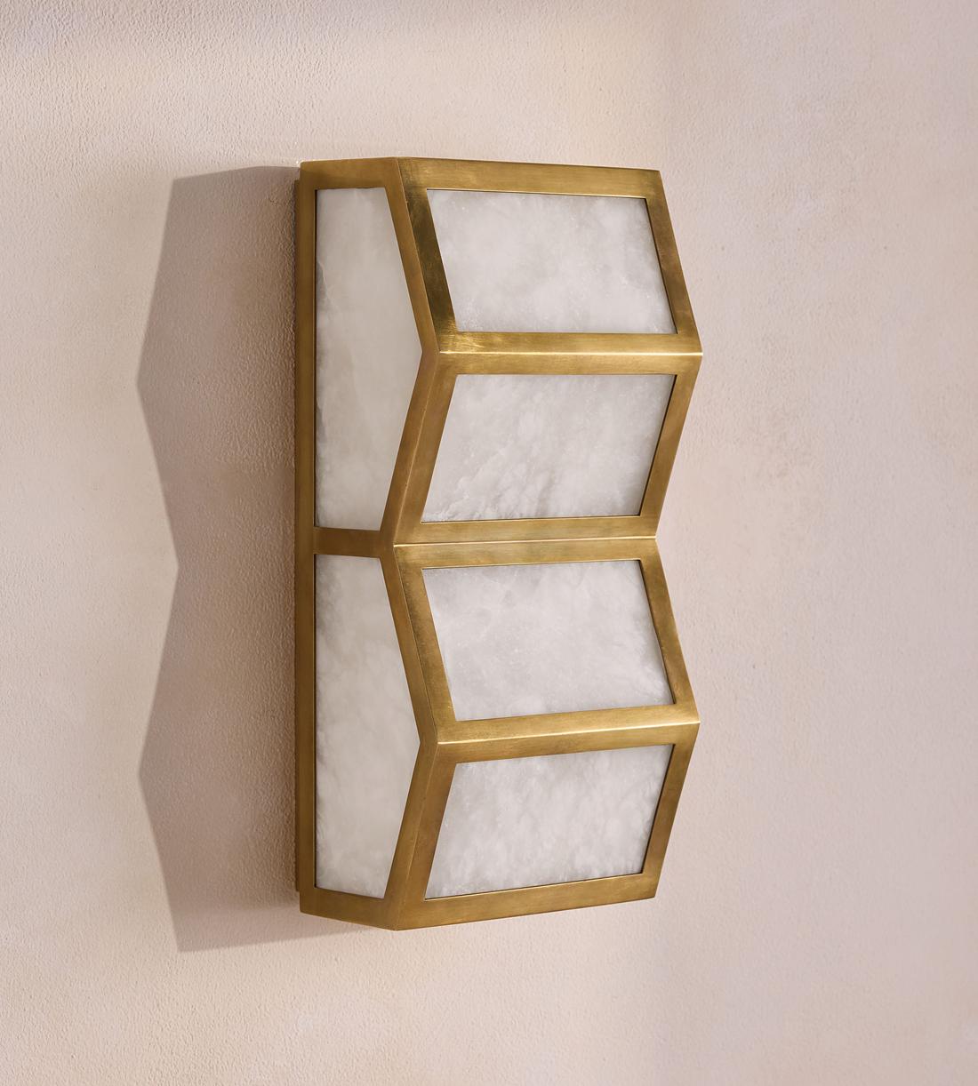 Alabaster Cascade Alabaster Wall Light