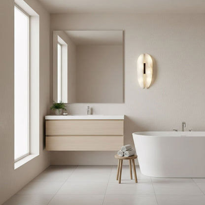 Alabaster Veil Wall Sconce