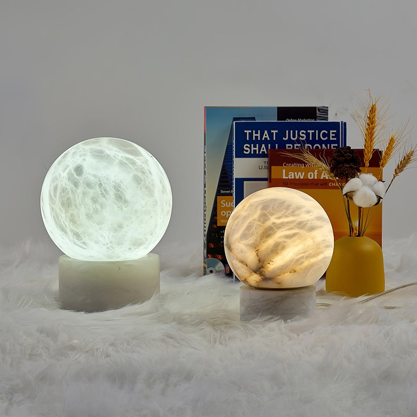 Marble Ball Side table lamp Table Lamp