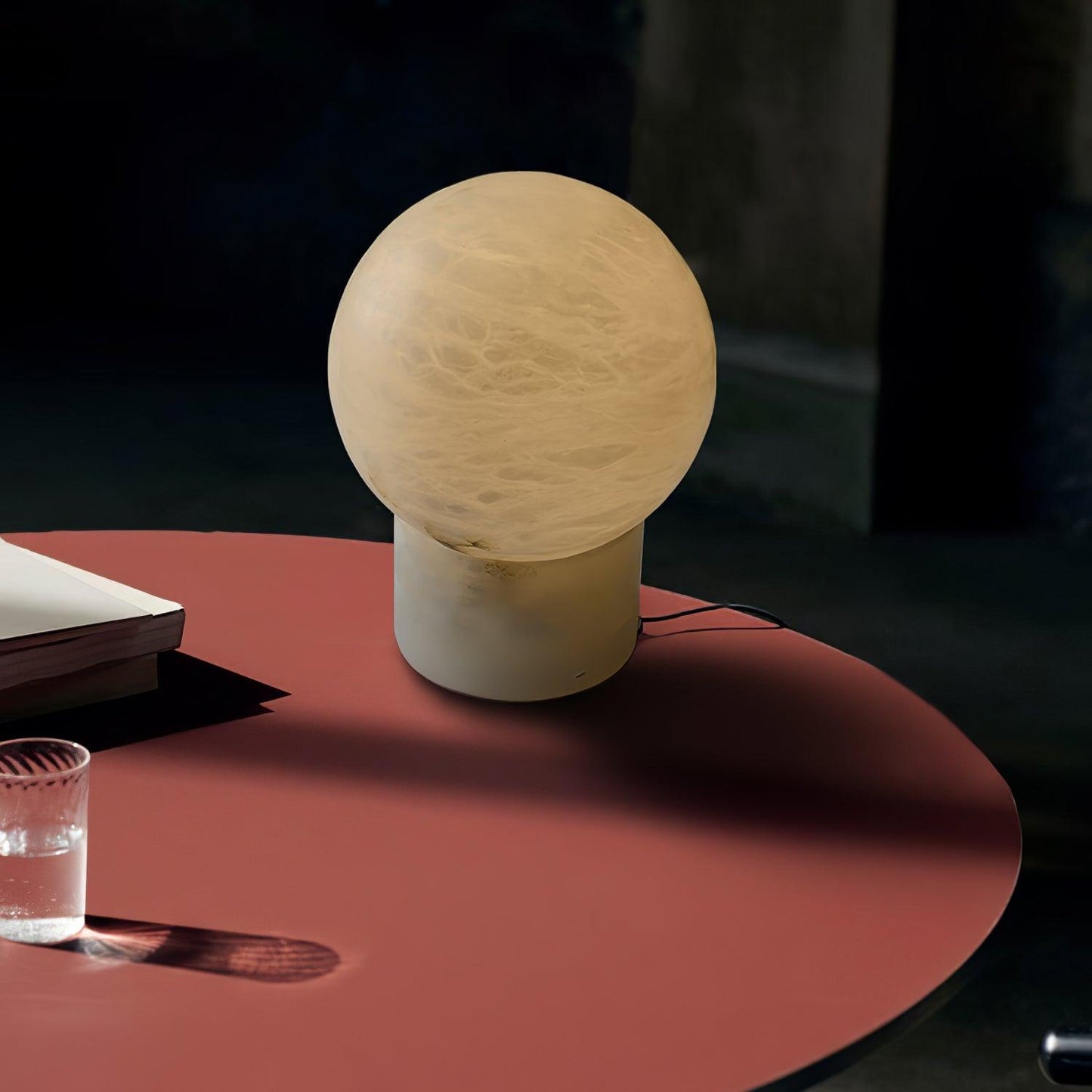 Marble Ball Side table lamp Table Lamp