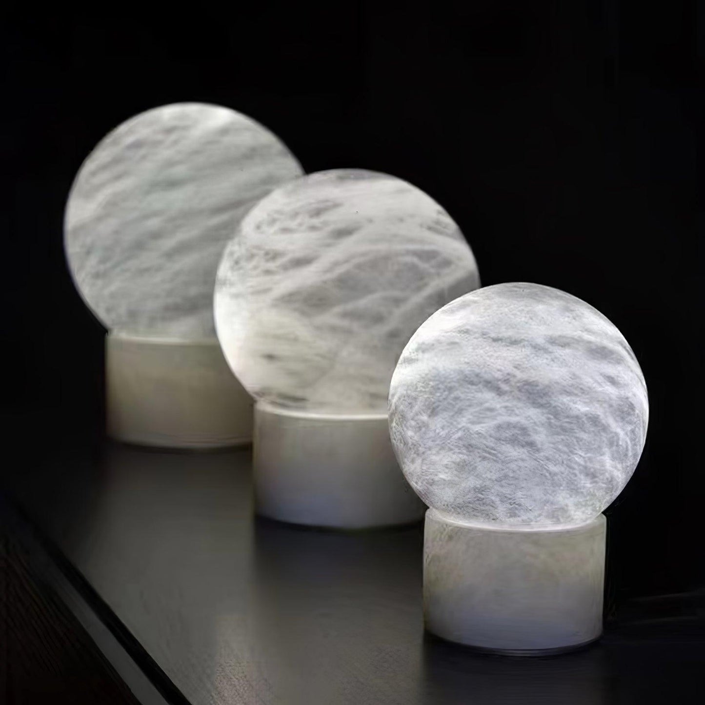 Marble Ball Side table lamp Table Lamp