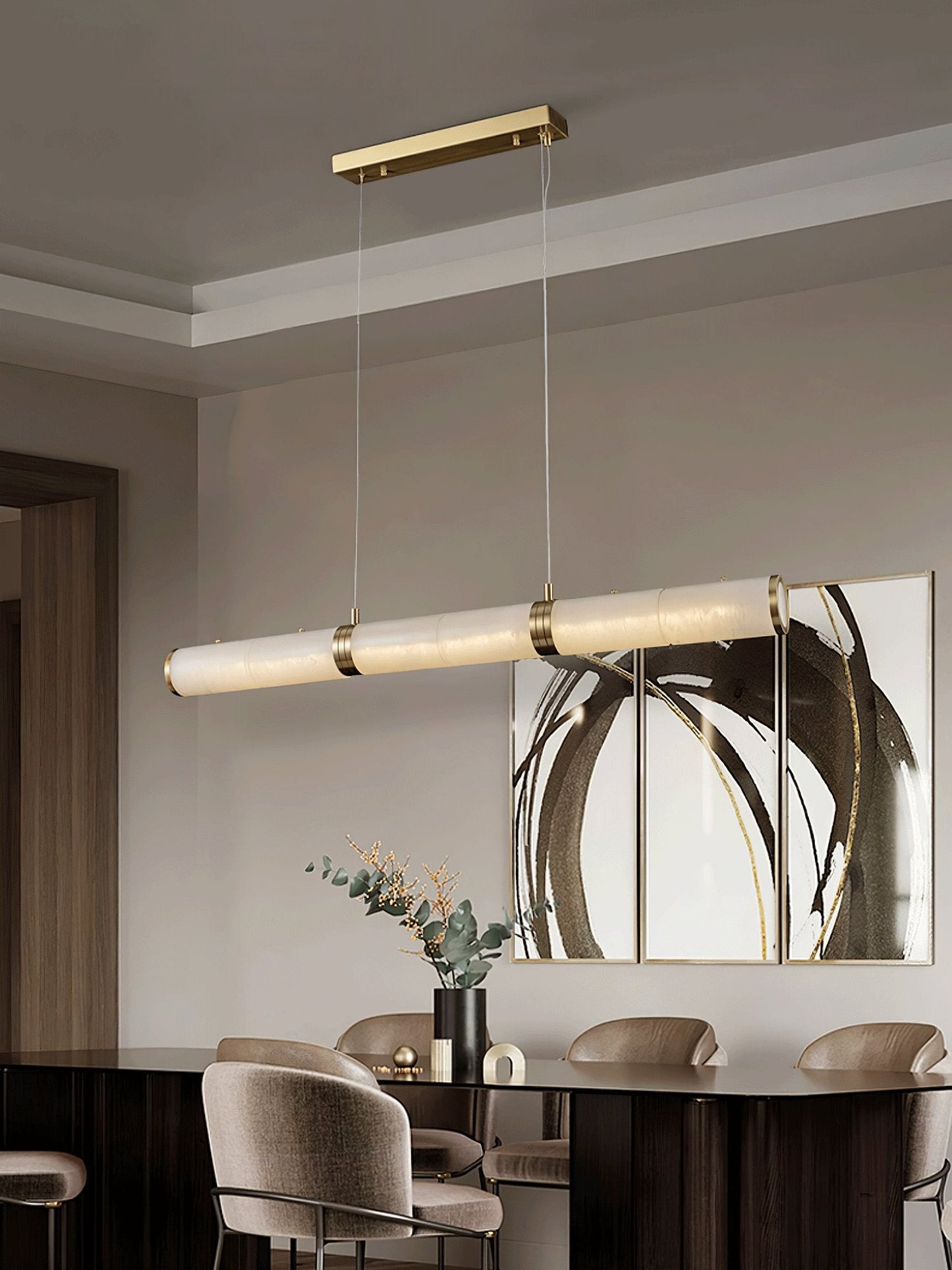 Alabaster Beam Pendant Light