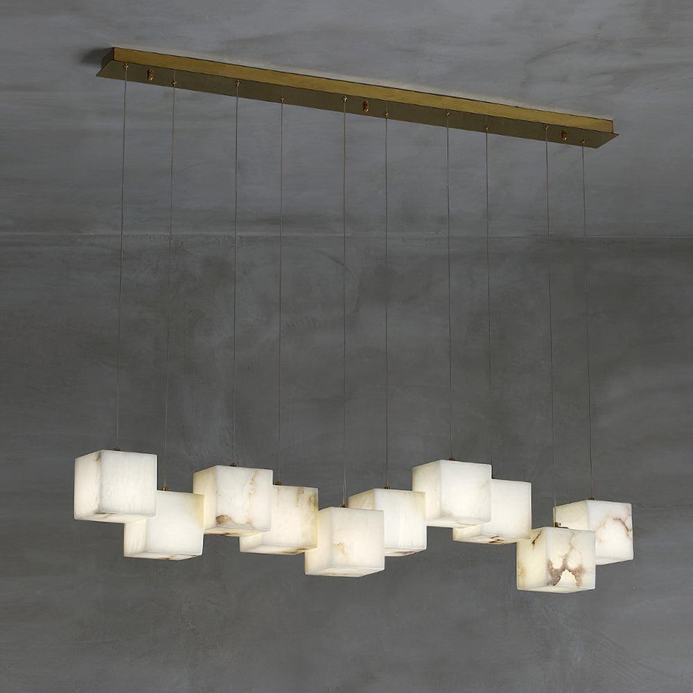 Alabaster Box Pendant Light