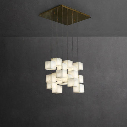 Alabaster Box Pendant Light