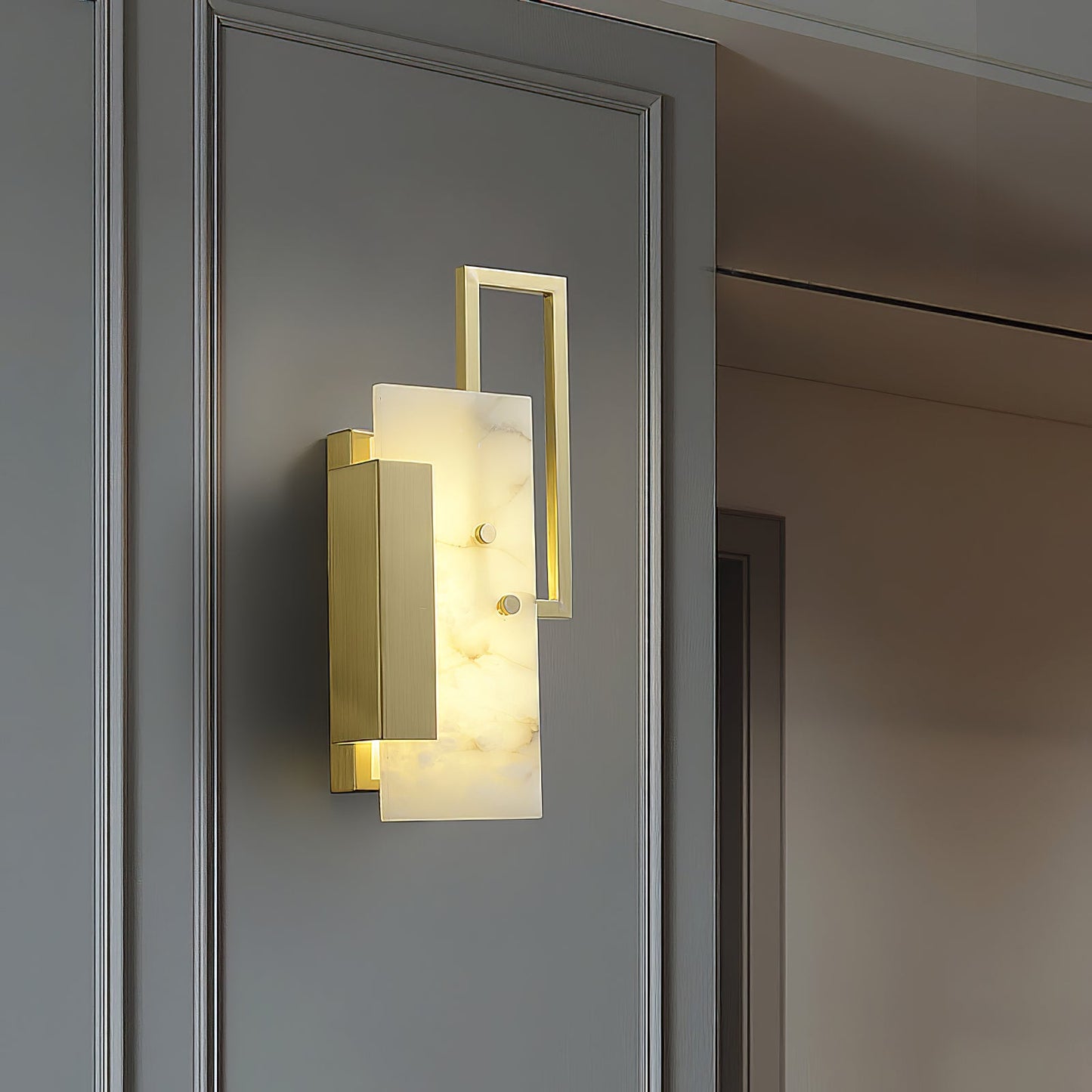 Althea Alabaster Wall Sconce