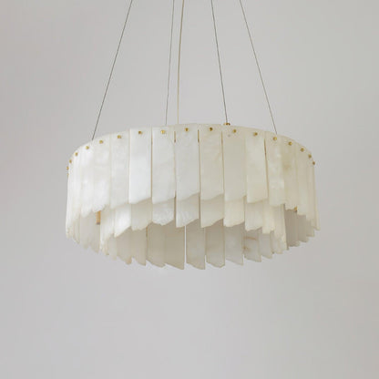 Alabaster Cascade Tiered Chandelier