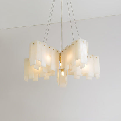 Alabaster Cascade Tiered Chandelier