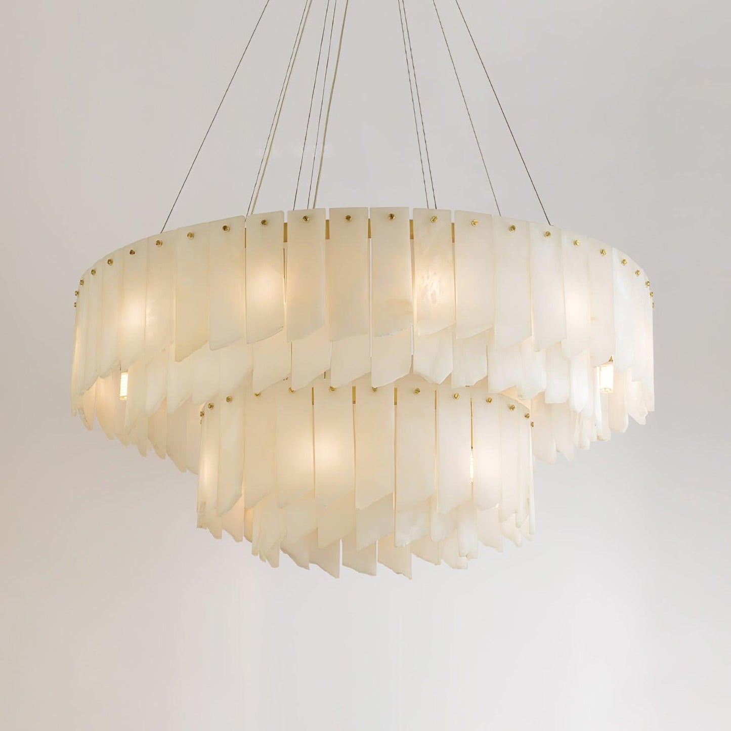 Alabaster Cascade Tiered Chandelier