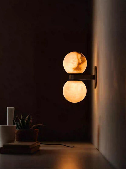 Alabaster Celestia Orb Wall Light