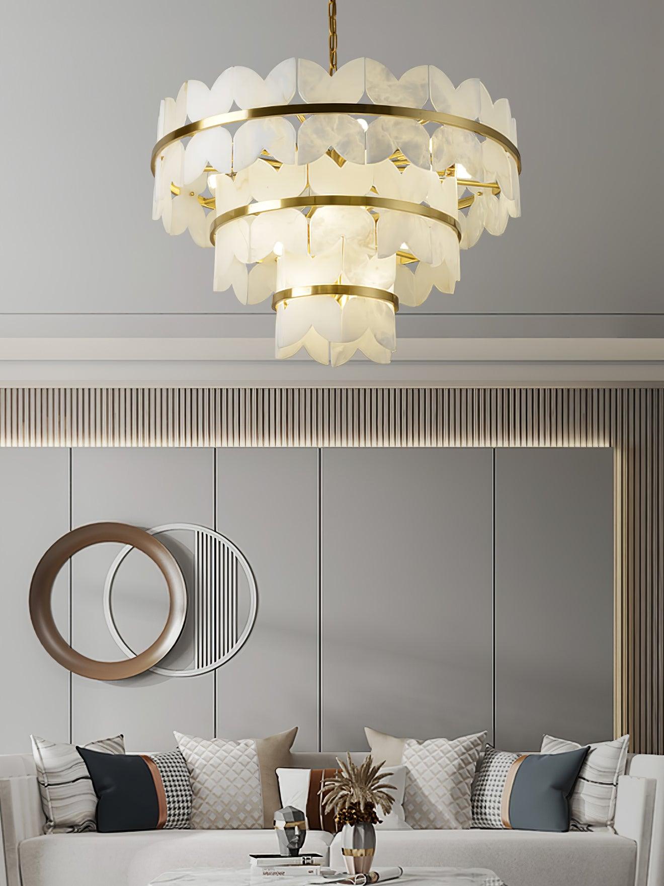 Alabaster Cloudscape Chandelier