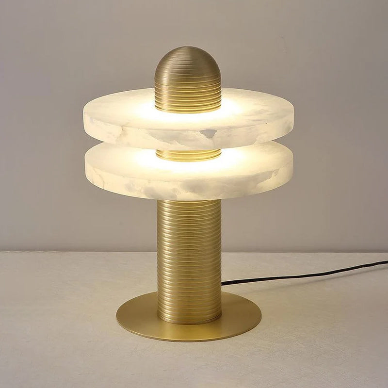 Alabaster Comet Table Lamp