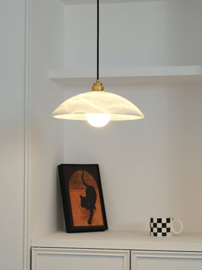 Alabaster Dome Swag Alabaster Pendant Lamp