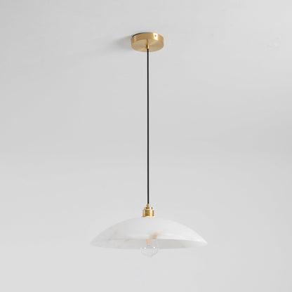 Alabaster Dome Swag Alabaster Pendant Lamp