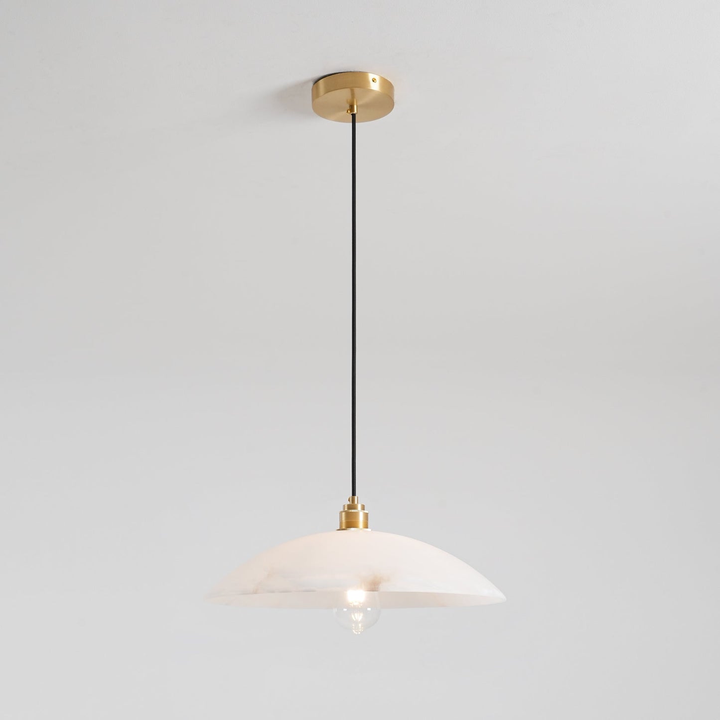 Alabaster Dome Swag Alabaster Pendant Lamp