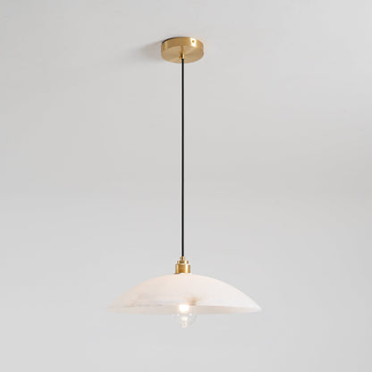 Alabaster Dome Swag Alabaster Pendant Lamp