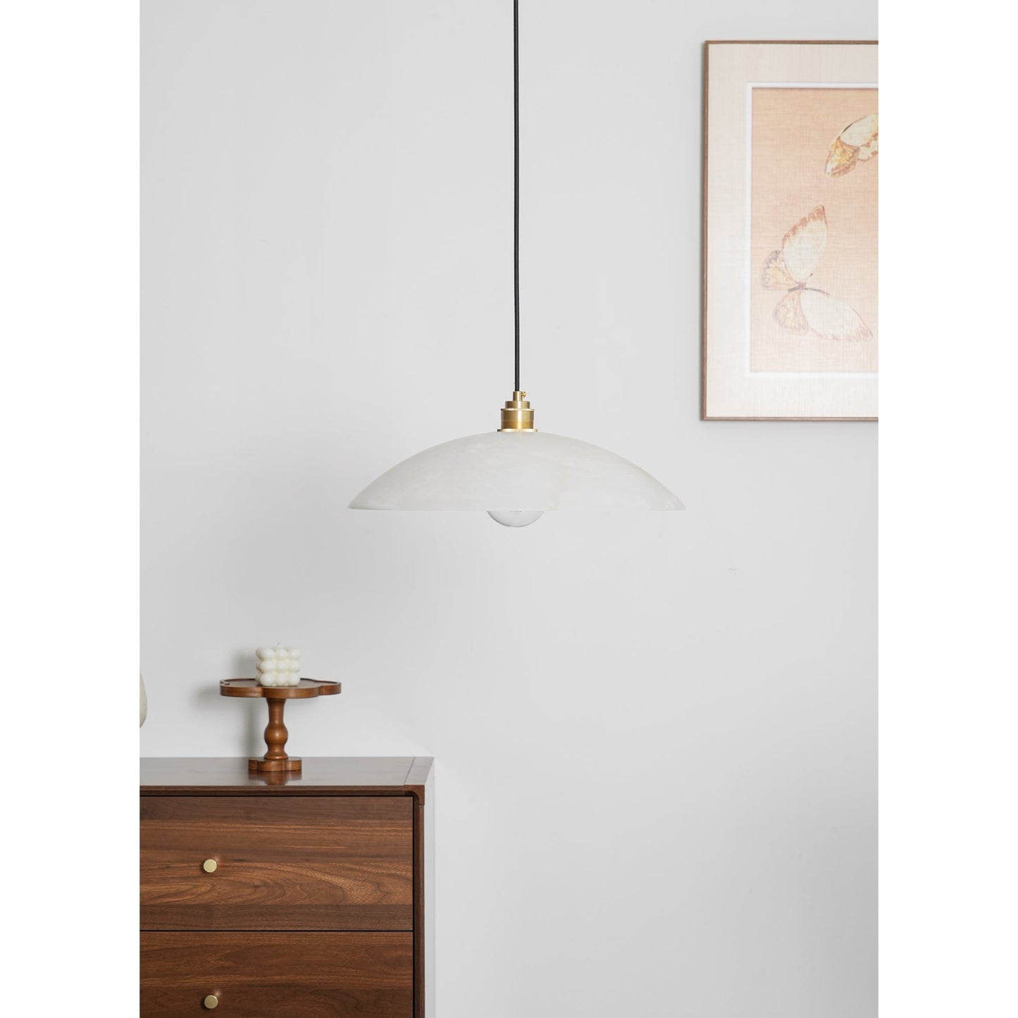 Alabaster Dome Swag Alabaster Pendant Lamp