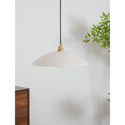 Alabaster Dome Swag Alabaster Pendant Lamp