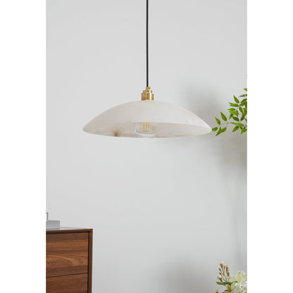 Alabaster Dome Swag Alabaster Pendant Lamp
