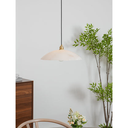 Alabaster Dome Swag Alabaster Pendant Lamp