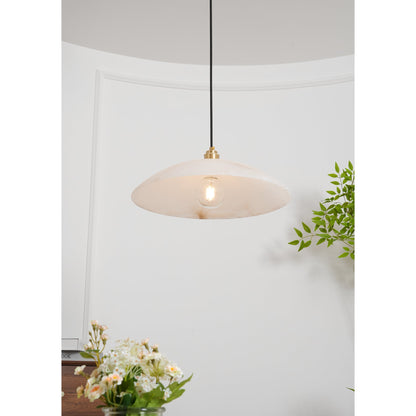 Alabaster Dome Swag Alabaster Pendant Lamp