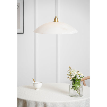Alabaster Dome Swag Alabaster Pendant Lamp