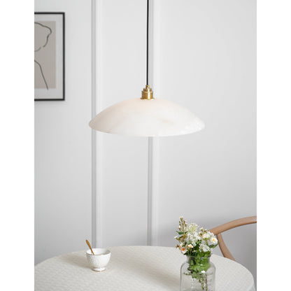Alabaster Dome Swag Alabaster Pendant Lamp