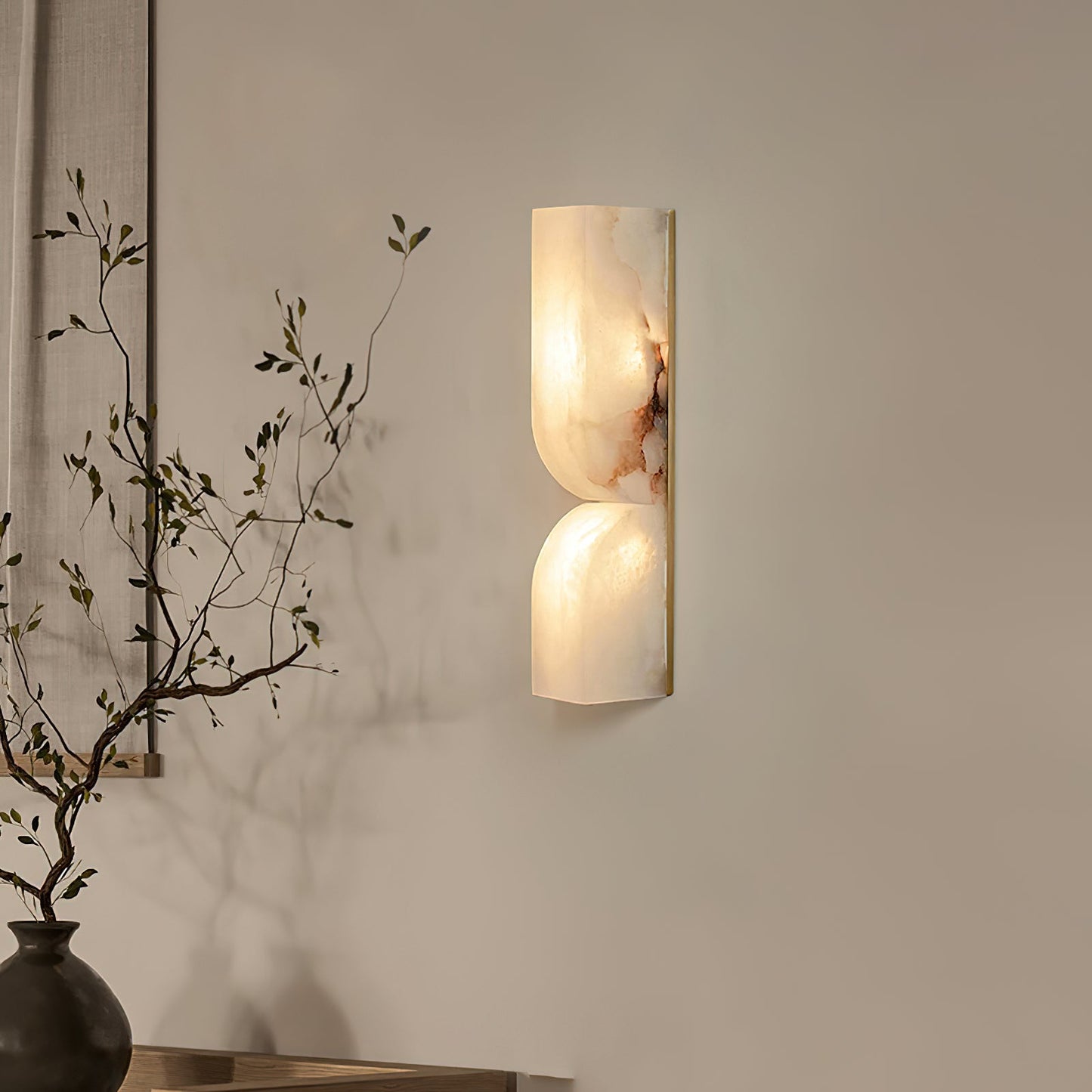 Alabaster Essence Plug-in Wall Sconce