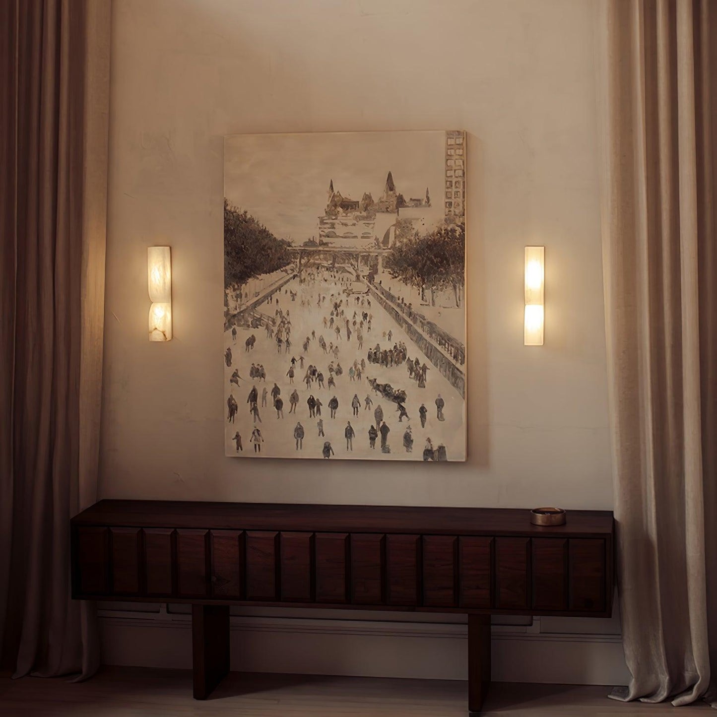 Alabaster Essence Plug-in Wall Sconce