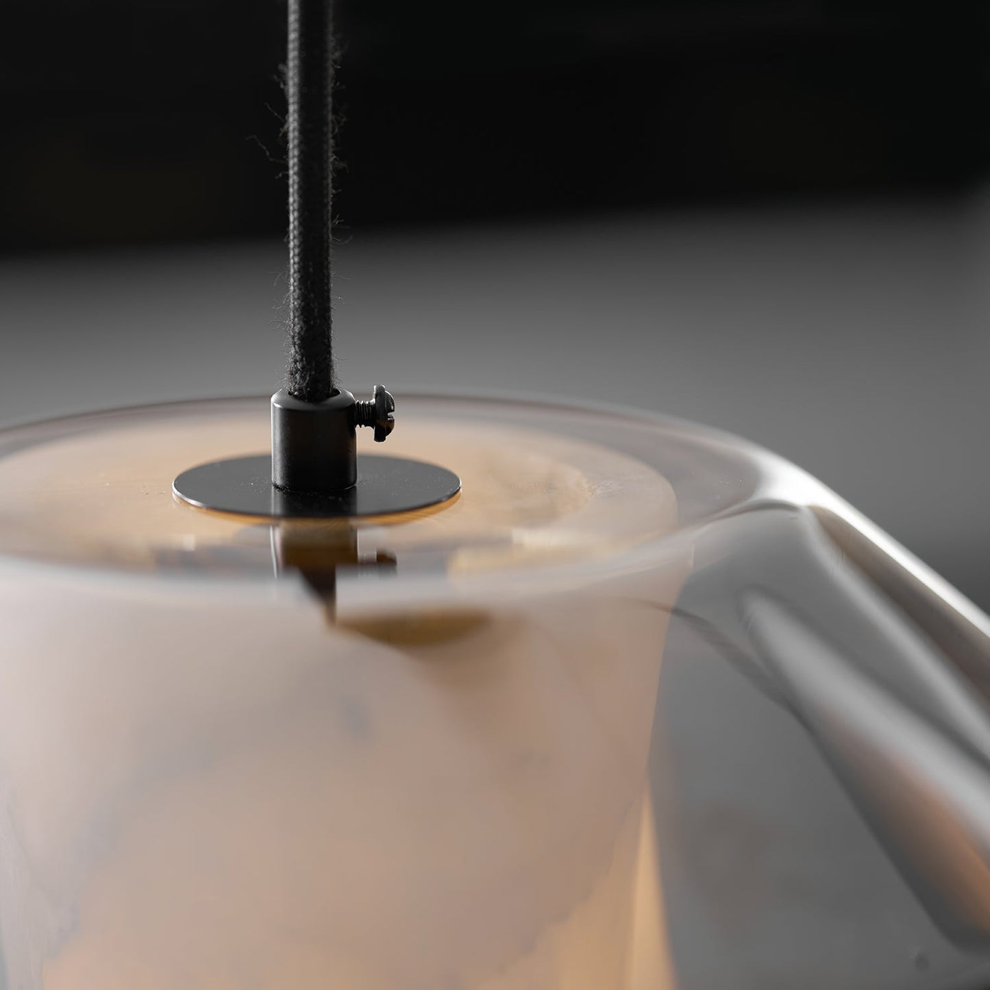 Alabaster Glass Cylinder Pendant Light