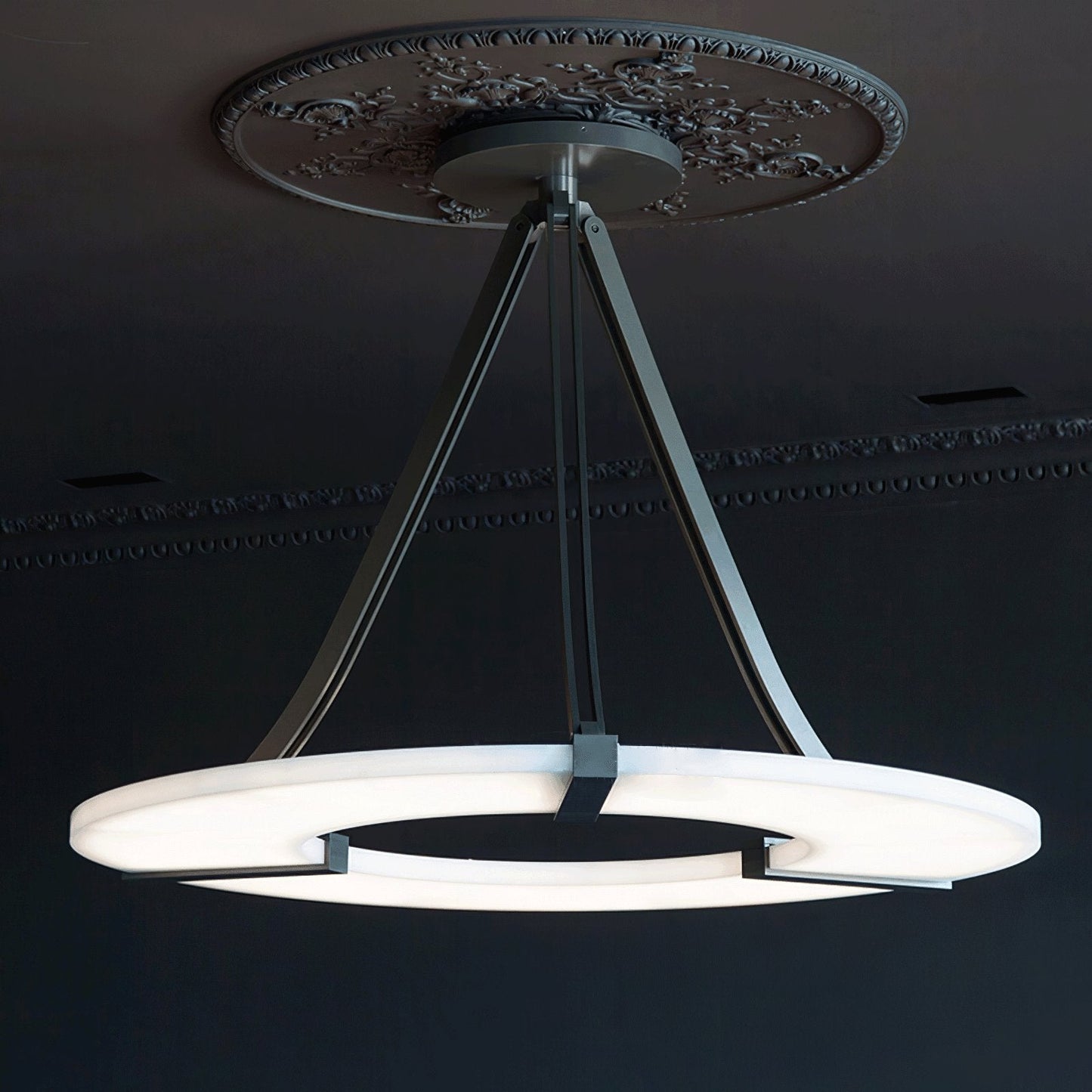 Alabaster Halo Pendant Light