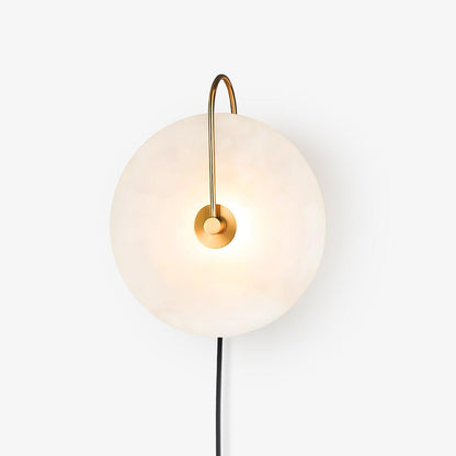 Alabaster LED Plug-In Wall Lamp