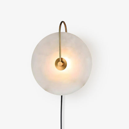 Alabaster LED Plug-In Wall Lamp