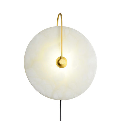 Alabaster LED Plug-In Wall Lamp