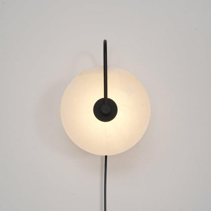 Alabaster LED Plug-In Wall Lamp