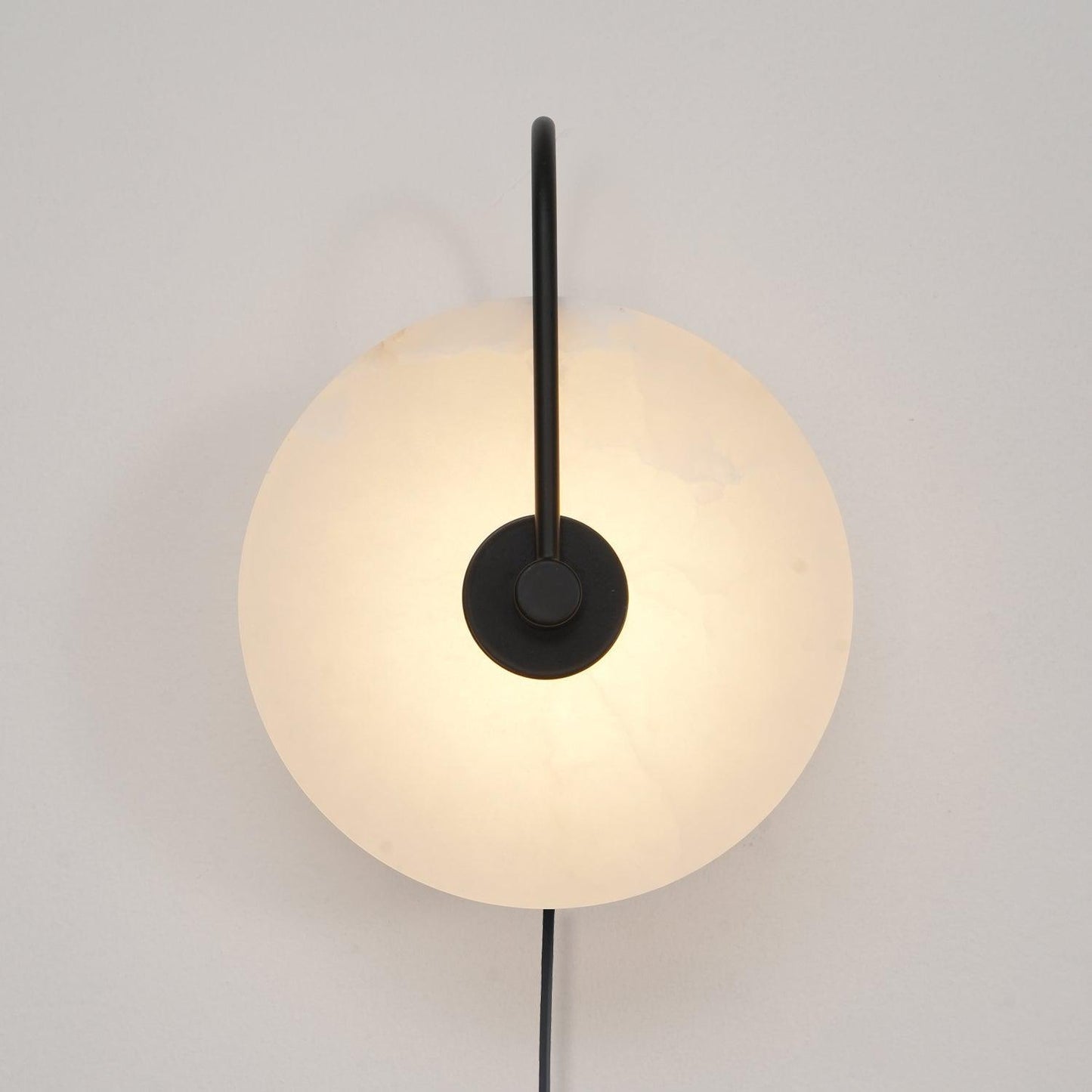 Alabaster LED Plug-In Wall Lamp