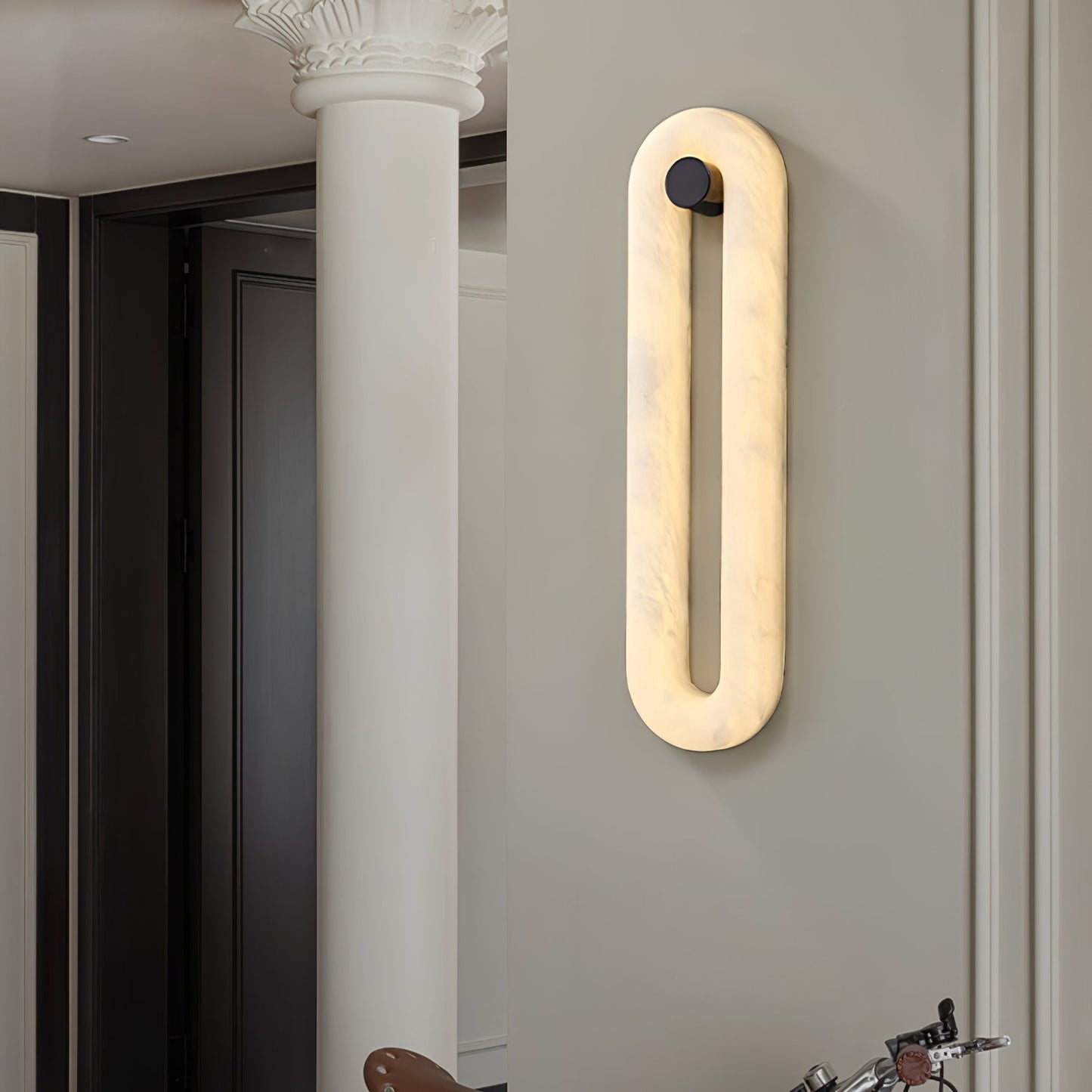 Alabaster Loop Wall Light