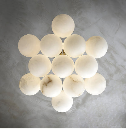 Alabaster Balls Chandelier