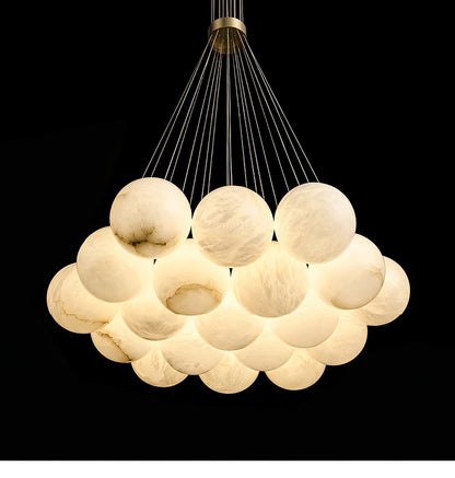 Alabaster Balls Chandelier