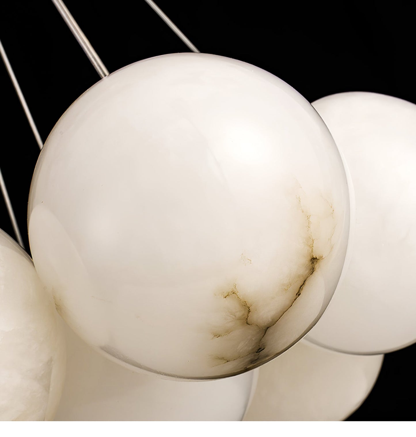 Alabaster Balls Chandelier