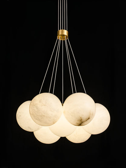 Alabaster Balls Chandelier